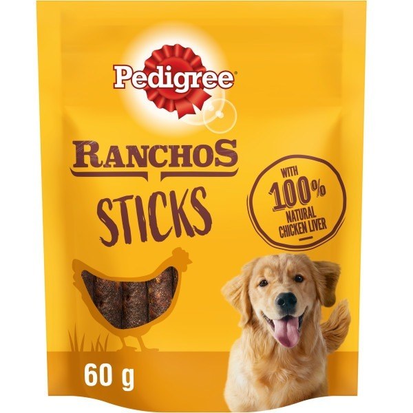 Pedigree Ranchos Sticks with Chicken Liver Dog Treats