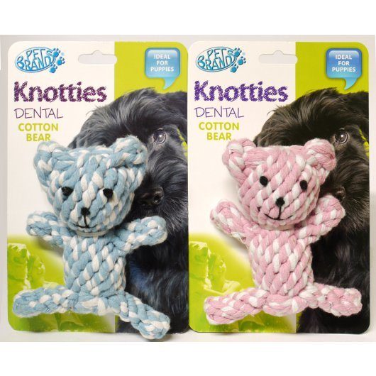 Pet Brands Knotties Cotton Bear Dog Toy
