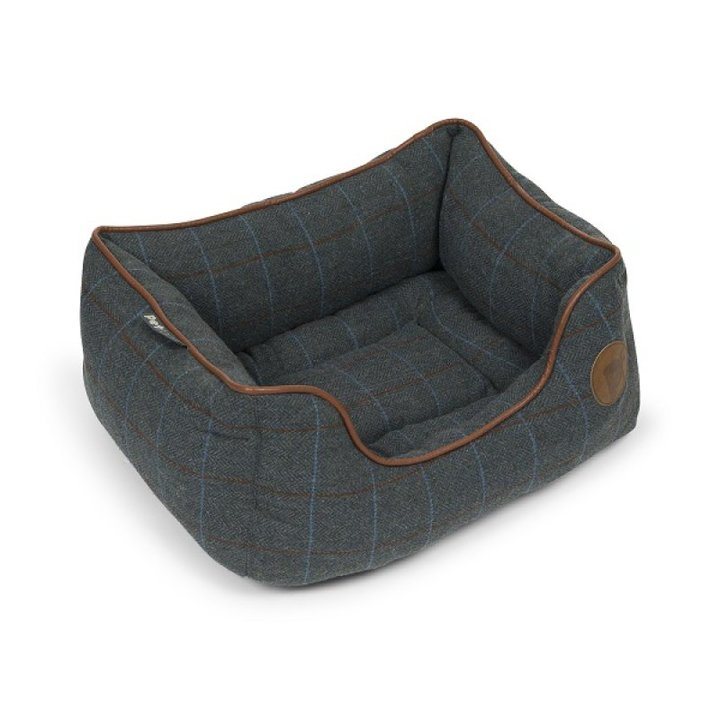 Petface Twilight Tweed Square Dog Bed