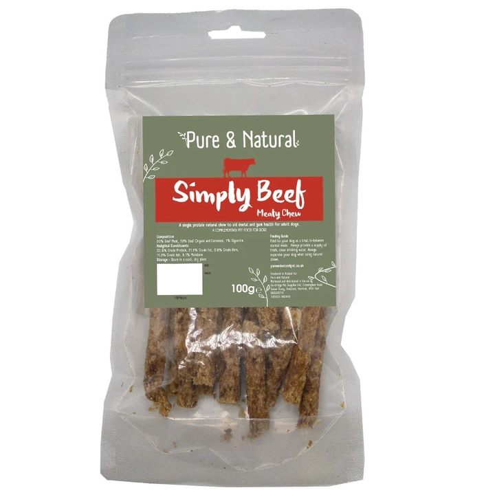 Pure & Natural Simply Beef Meat Dog Sticks