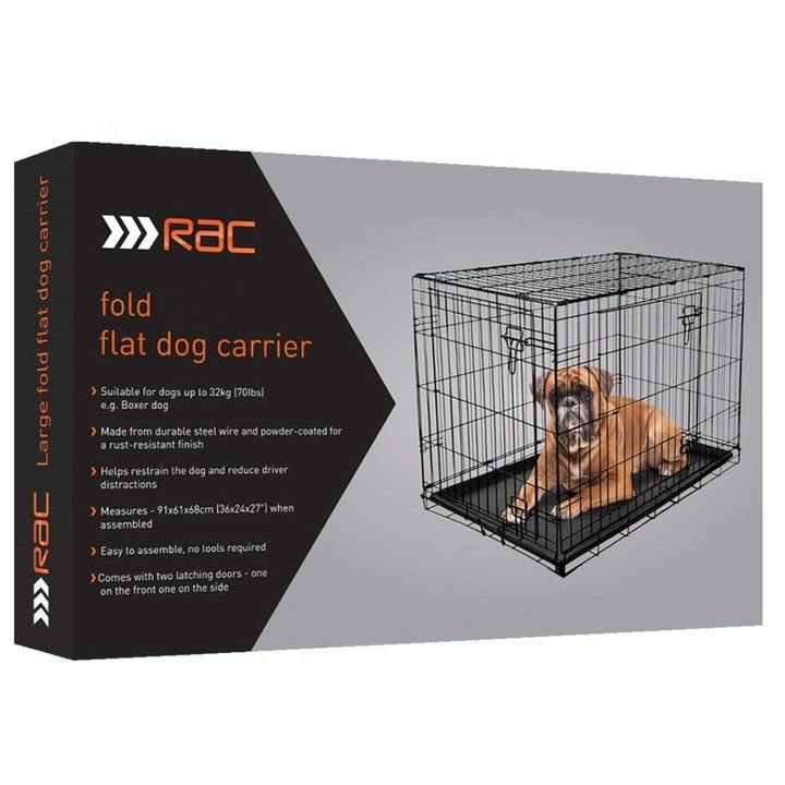 RAC Metal Fold Flat Crate With Plastic Tray