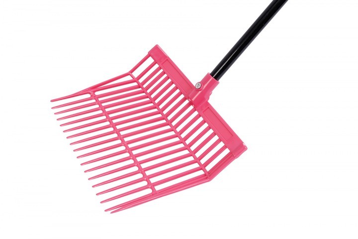 Roma Brights Revolutionary Hot Pink Stable Rake with Handle