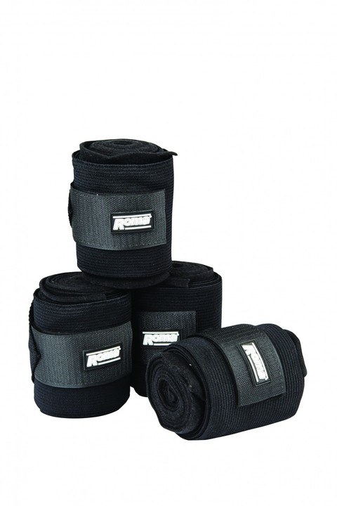 Roma Elastic Black Fleece Combi Bandage