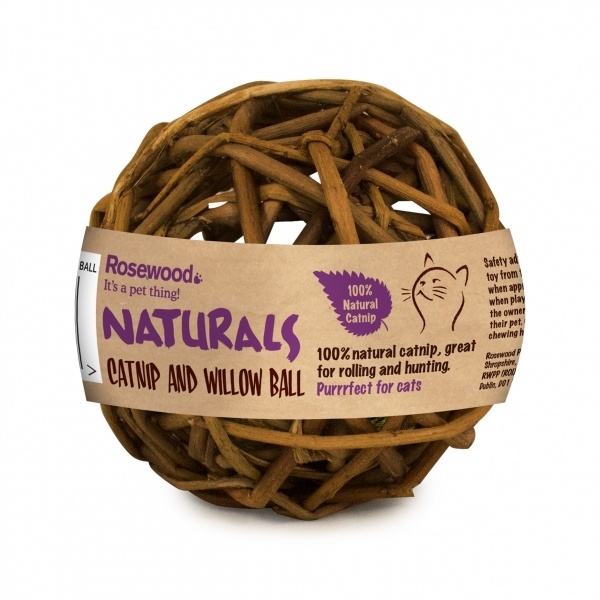 Rosewood Cat Naturals Willow & Catnip Ball