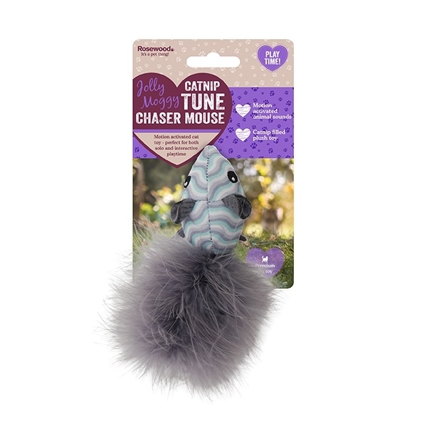 Rosewood Jolly Moggy Catnip Tune Chaser for Cats