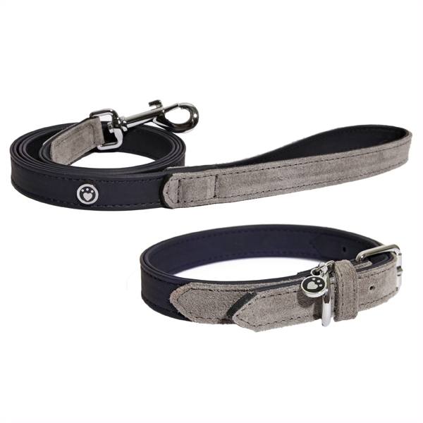 Rosewood Luxury Leather Dog Lead Soft Touch Navy