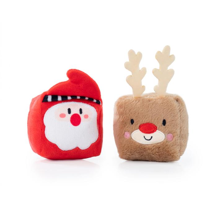 Rosewood Plush Christmas Cubes Gift Set Dog Toy