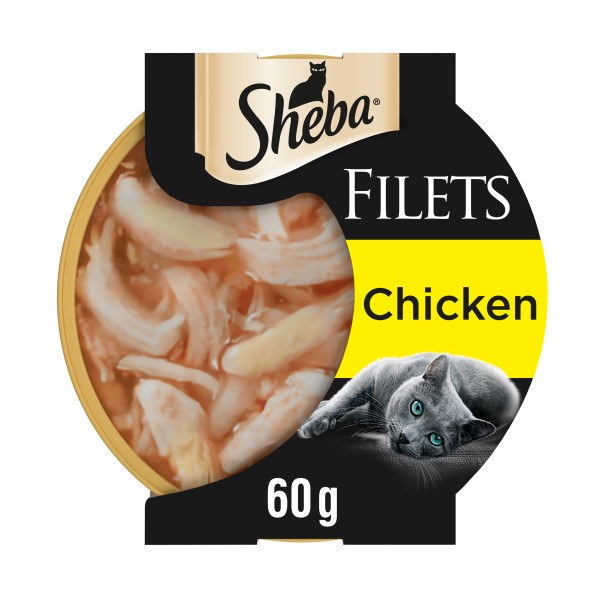 Sheba Fillets Cat Tray with Chicken in Gravy