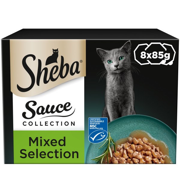 Sheba Sauce Collection Cat Food Trays Mixed Collection