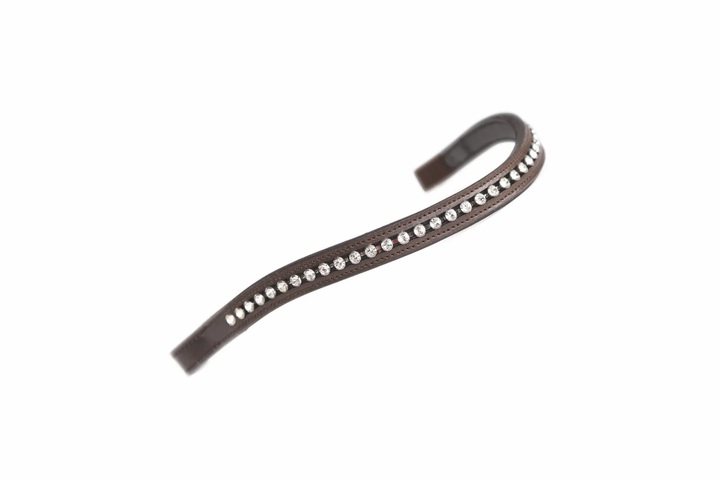Shires Aviemore Large Diamante Browband Havana/Clear