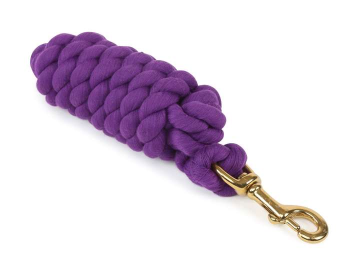 Shires Headcollar Lead Rope With Trigger Clip Purple