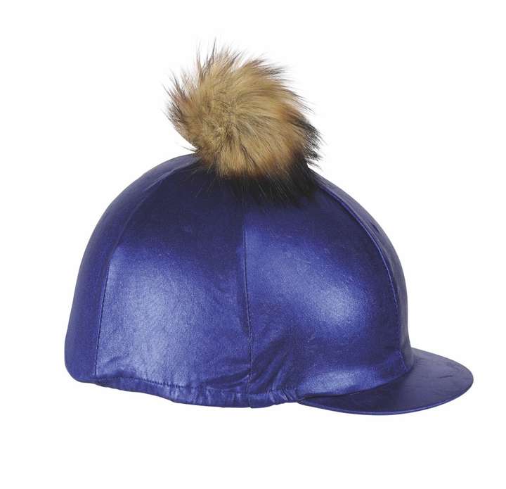 Shires Metallic Hat Cover Blue