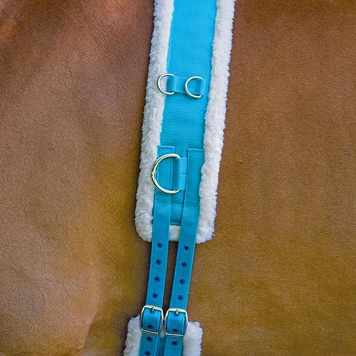 Shires Nylon Roller with Fleece Padding Blue