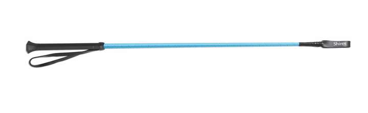 Shires Reflective Thread Stem Whip Bright Blue