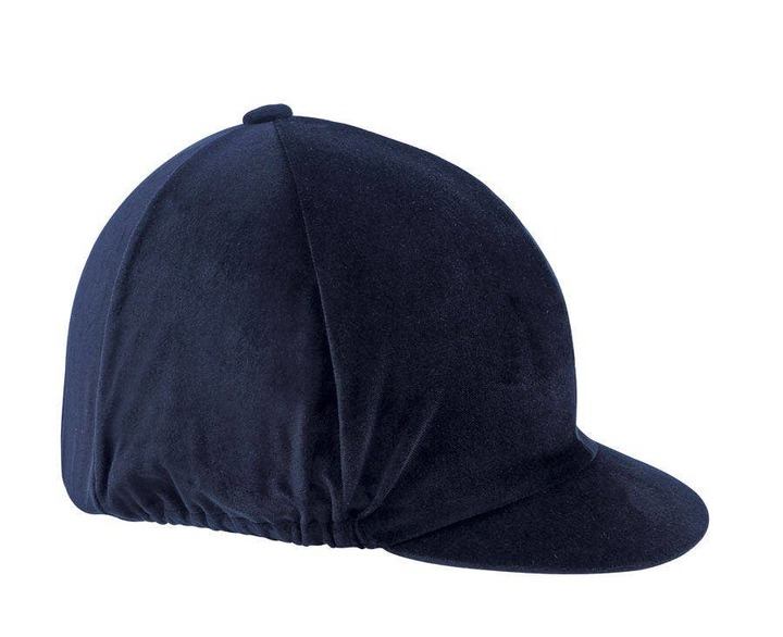 Shires Velvet Hat Cover Navy