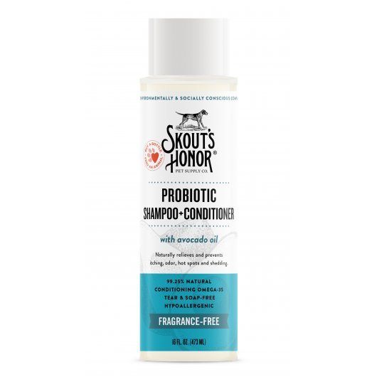 Skout's Honor Probiotic Unscented Shampoo Plus Conditioner for Dogs & Cats