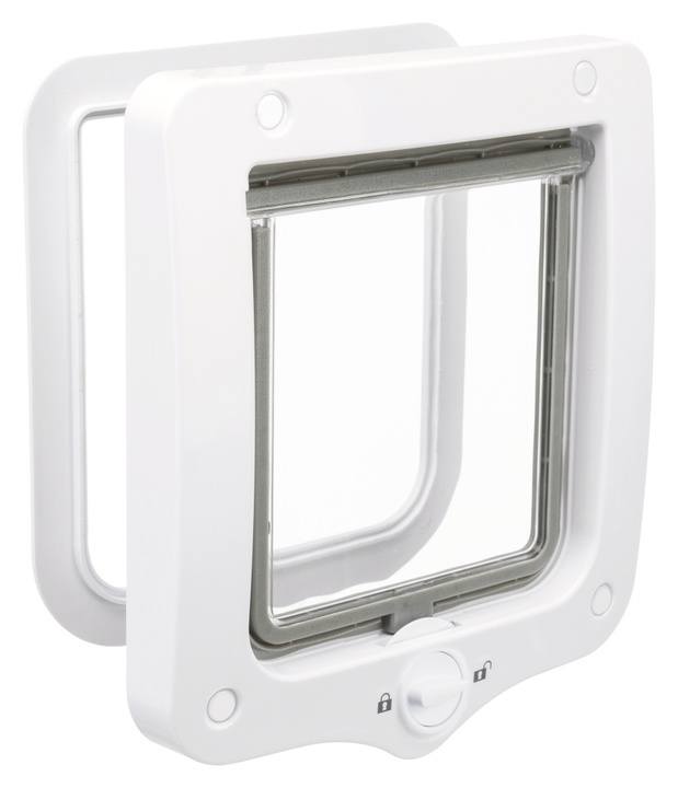 Trixie 2-Way Flap Door for Cats White