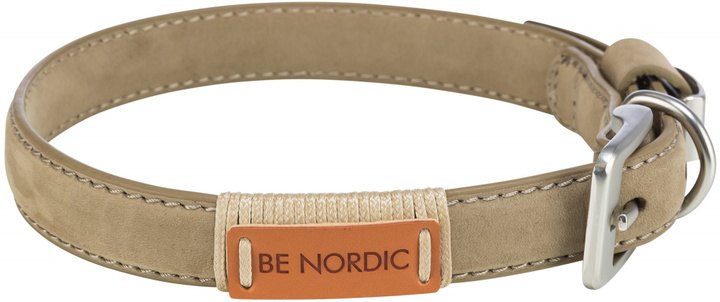 Trixie BE NORDIC Sand Leather Collar for Dogs