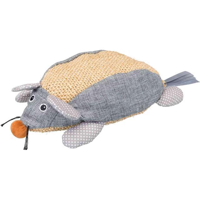 Trixie Catnip & Sisal/Fabric Mouse XXL Toy Natural/Grey