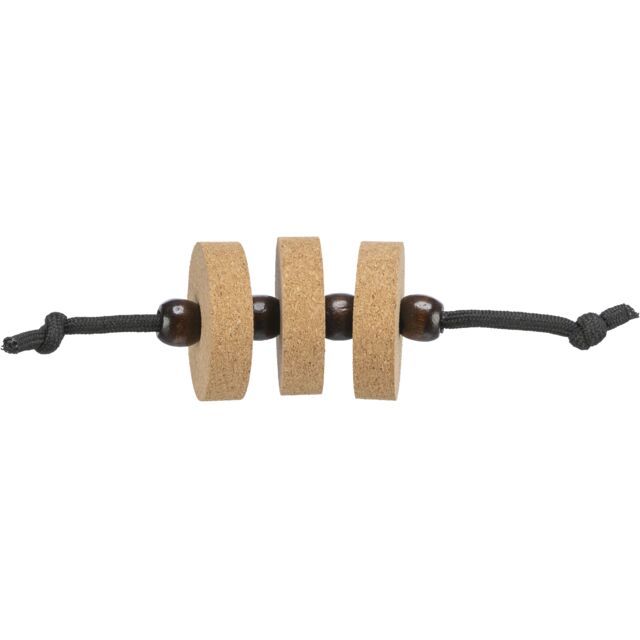 Trixie CityStyle Discs String Cork Wood Cat Toy