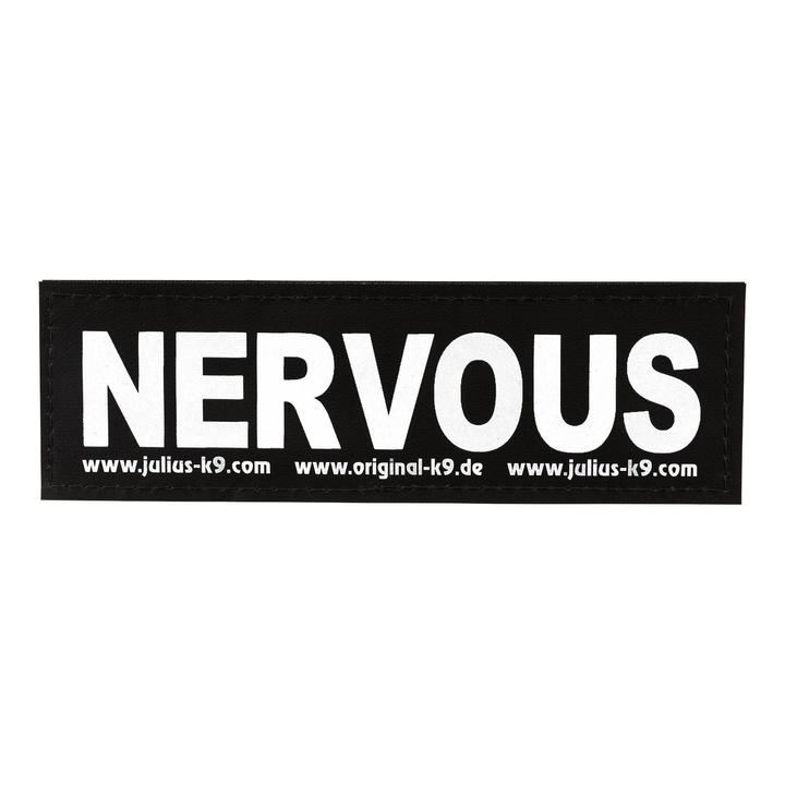 Trixie Julius-K9® Attachable Labels Nervous (2 Pack)