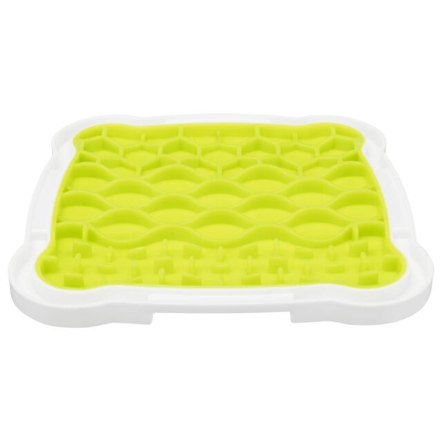 Trixie Lick'n'Snack Plate Lime/Grey for Dogs
