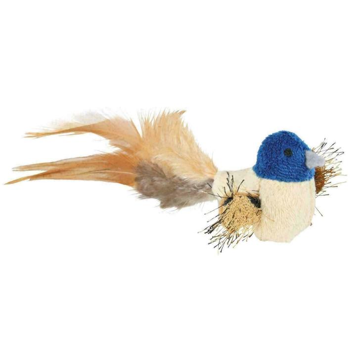 Trixie Plush Bird with Feathers Cat Toys