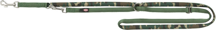Trixie Premium Adjustable Leash Neoprene Padded For Dogs 2.00 m/25 mm Camouflage & Forest Green