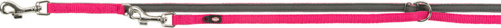 Trixie Premium Adjustable Leash Neoprene Padded For Dogs 2.00 m/25 mm Fuchsia & Graphite