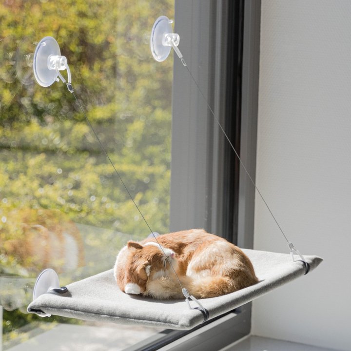 Trixie Window Platform for Cats Grey