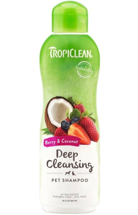 TropiClean Deep Cleansing Berry & Coconut Pet Shampoo