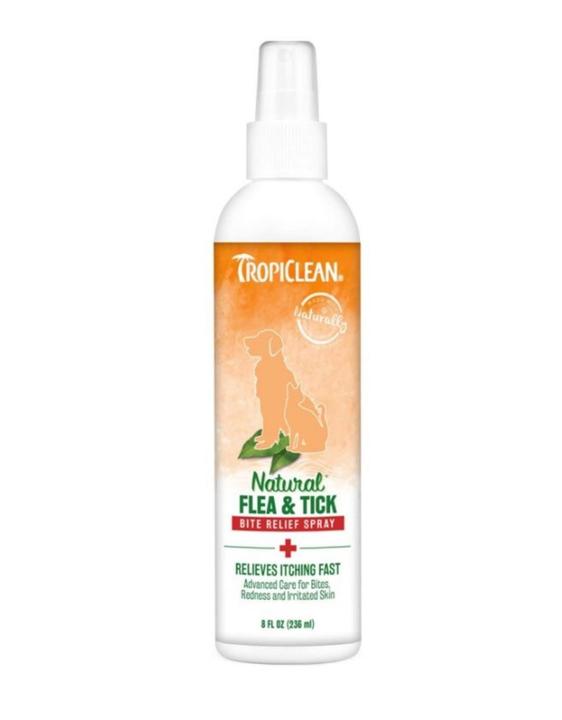 TropiClean Natural Flea and Tick Bite Relief Spray