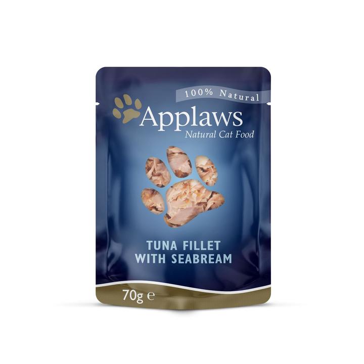 Applaws Natural Wet Cat Food Tuna Fillet with Seabream in Broth