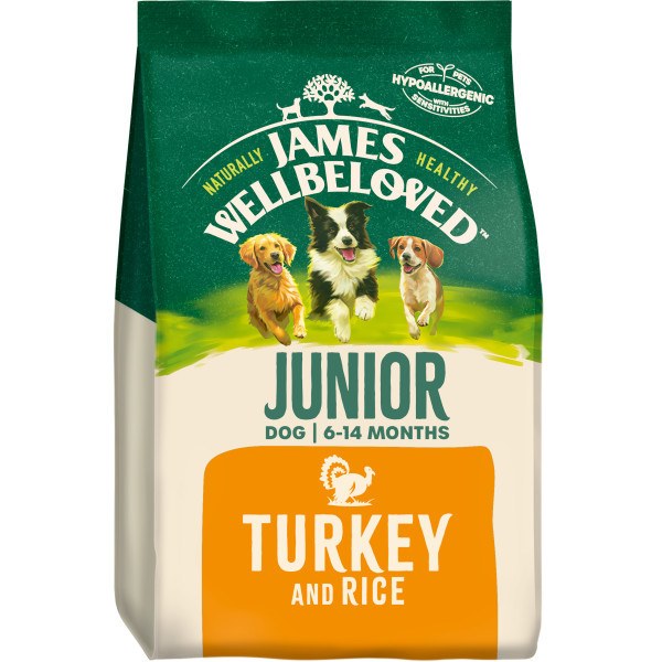James Wellbeloved Junior Dog Dry Food Turkey & Rice