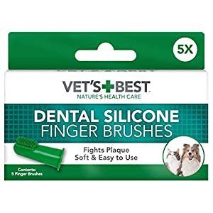 Vet's Best Silicone Finger Toothbrushes For Dogs