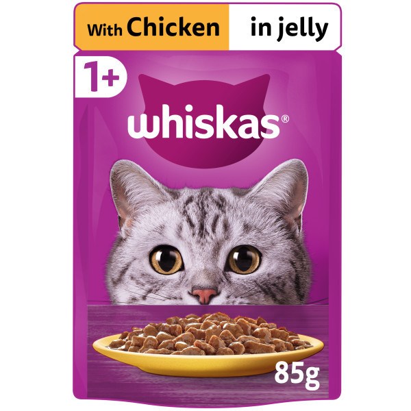 Whiskas 1+ Cat Pouches Chicken in Jelly