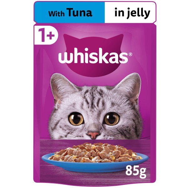 Whiskas 1+ Cat Pouches Tuna in Jelly