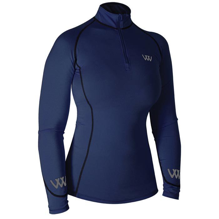 Woof Wear Ladies Performance Riding Shirt Electric Navy