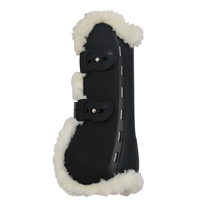 Woof Wear Vision Elegance Tendon Boot for Horses Black/Faux Sheepskin