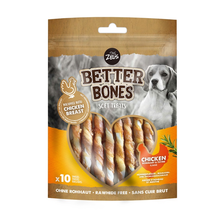 Zeus Better Bones Dog Treats Chicken Twists
