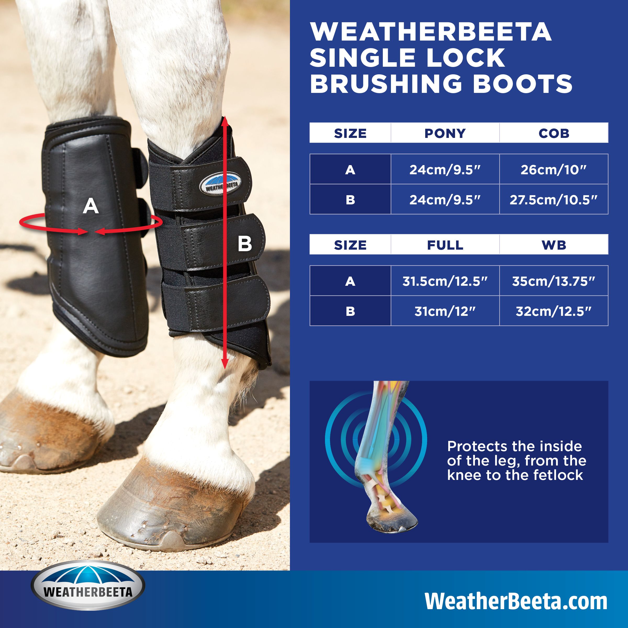 WeatherBeeta Single Lock Brushing Boots