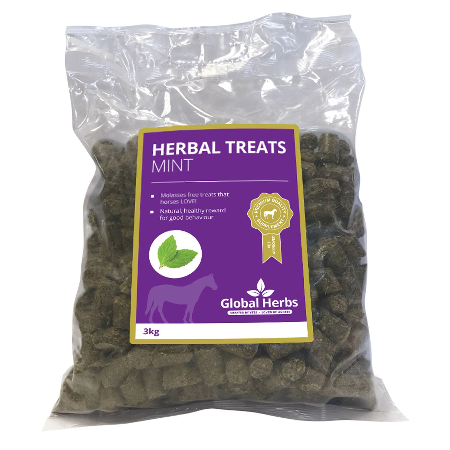 healthy reward... Global Herbs Herbal Horse Pony Treats molasses free Naturally 