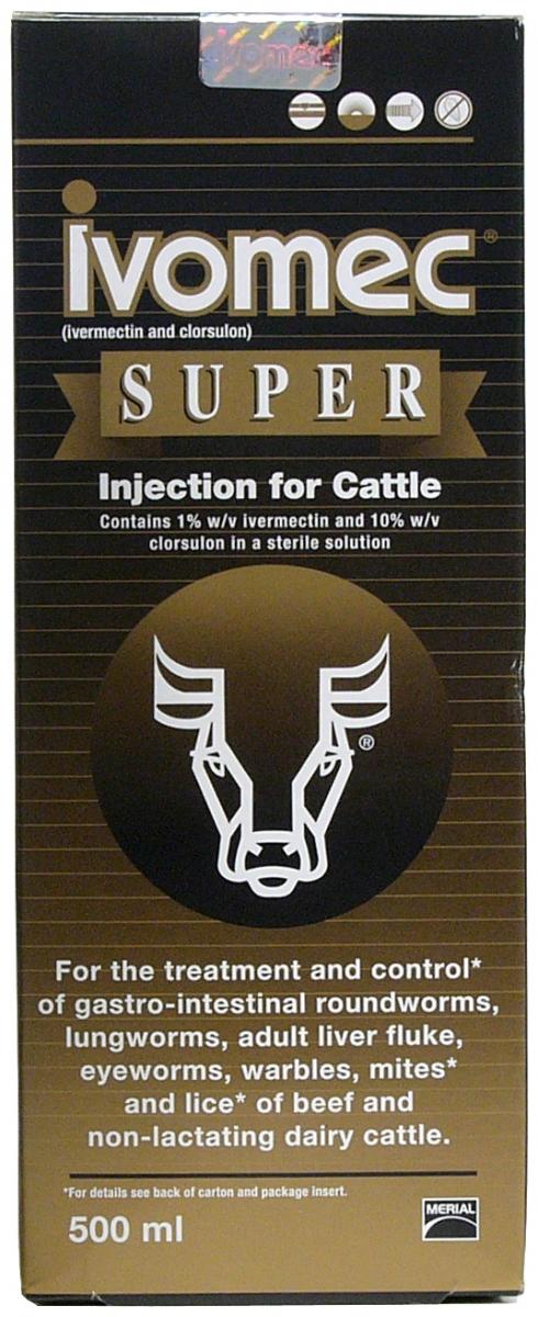 Ivomec Super Injection For Cattle - 500ml Bottle
