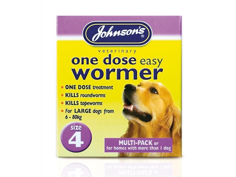 Johnson's Veterinary Easy Wormer Treatment for Dogs and