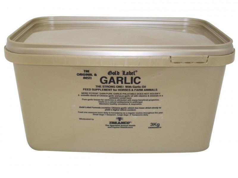 Label Garlic Supplement For Horses - Tub Gold 3Kg