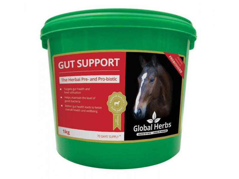 Global Herbs Gut Support For Horses - Tub 500G