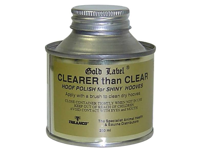 Label Hoof Varnish For Horses - Clearer Than Clear - Pot Gold 250Ml