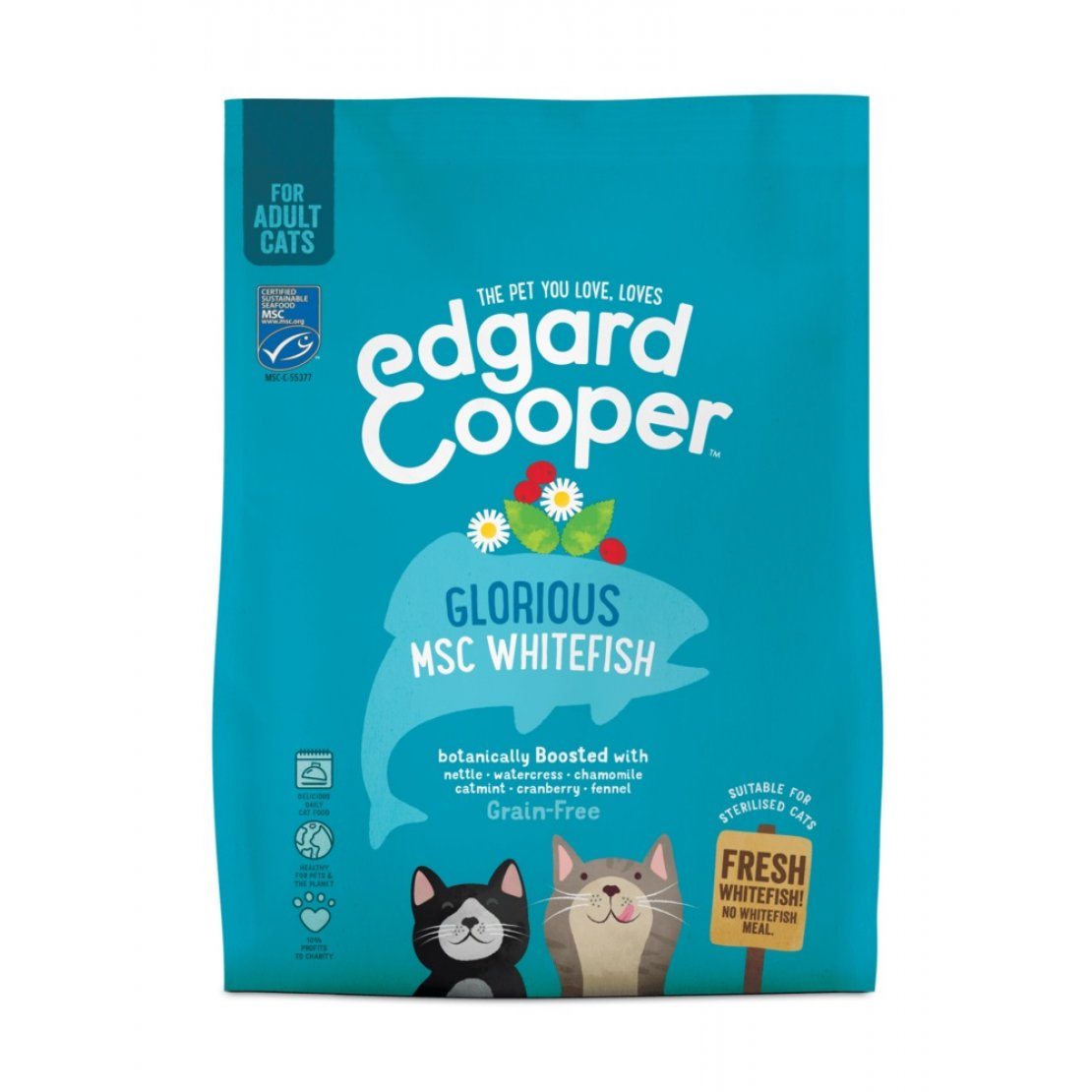 Edgard Cooper Fresh Whitefish Adult Cat Dry Food VioVet.co.uk