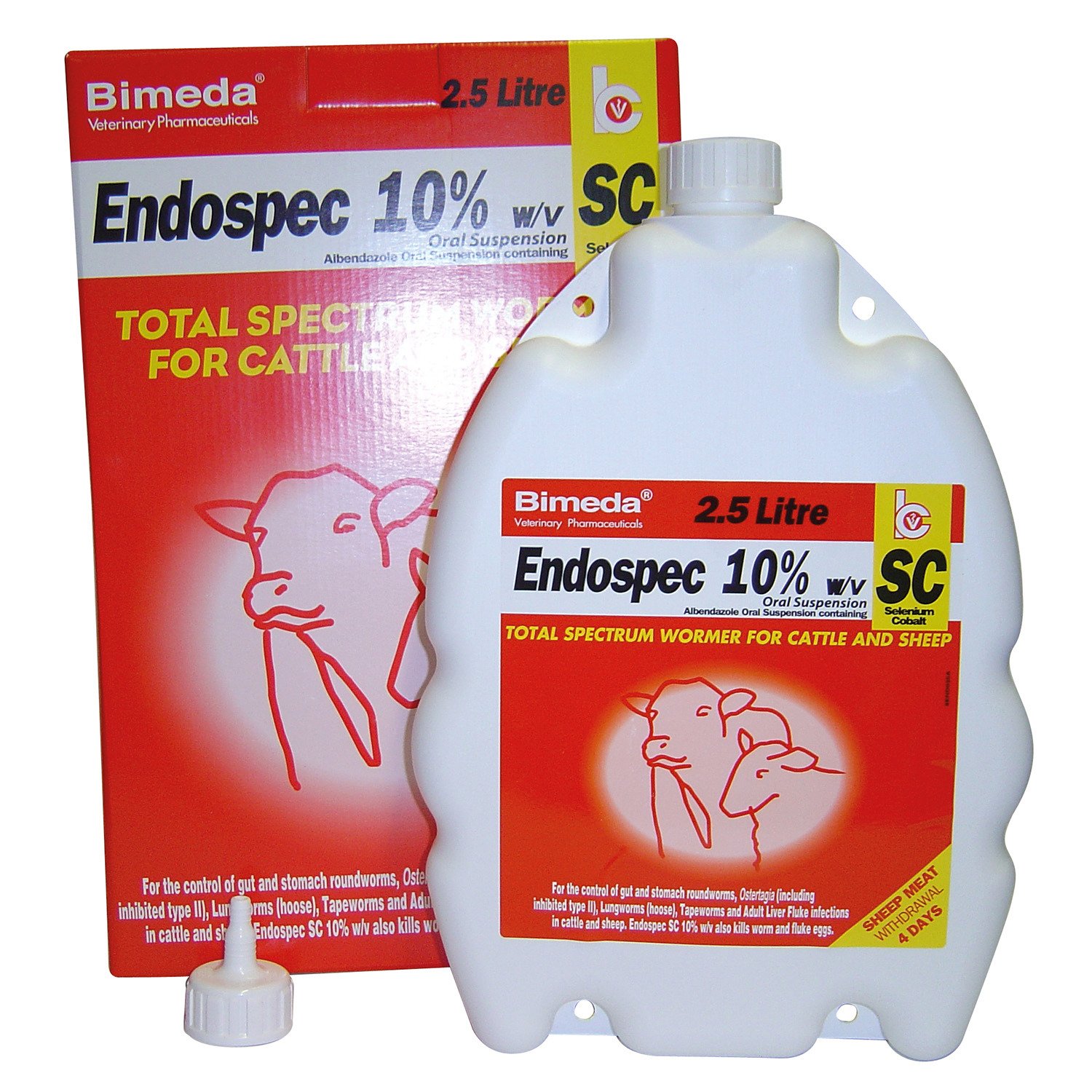 Bimeda Endospec Sc - 10% - 2.5 Litre Bottle Size 10