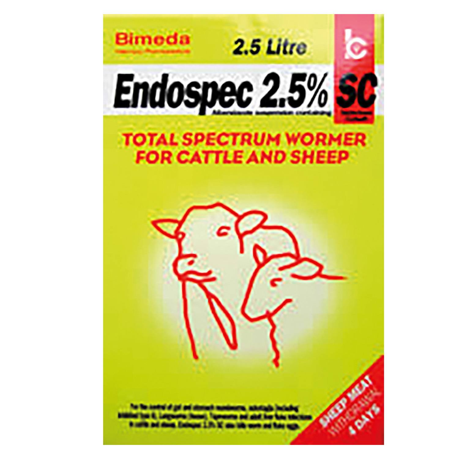 Bimeda Endospec Sc - 2.5% - 2.5 Litre Bottle Size 2